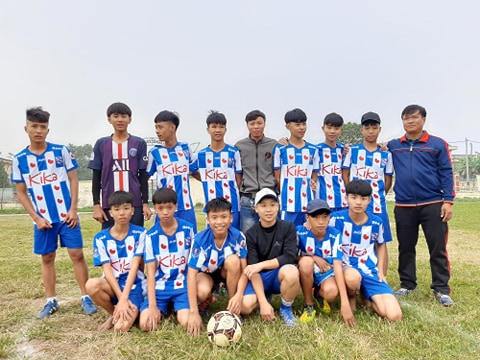 Bóng đá Khánh Cư thi đấu thành công tại hội khỏe phù đổng huyện Yên Khánh