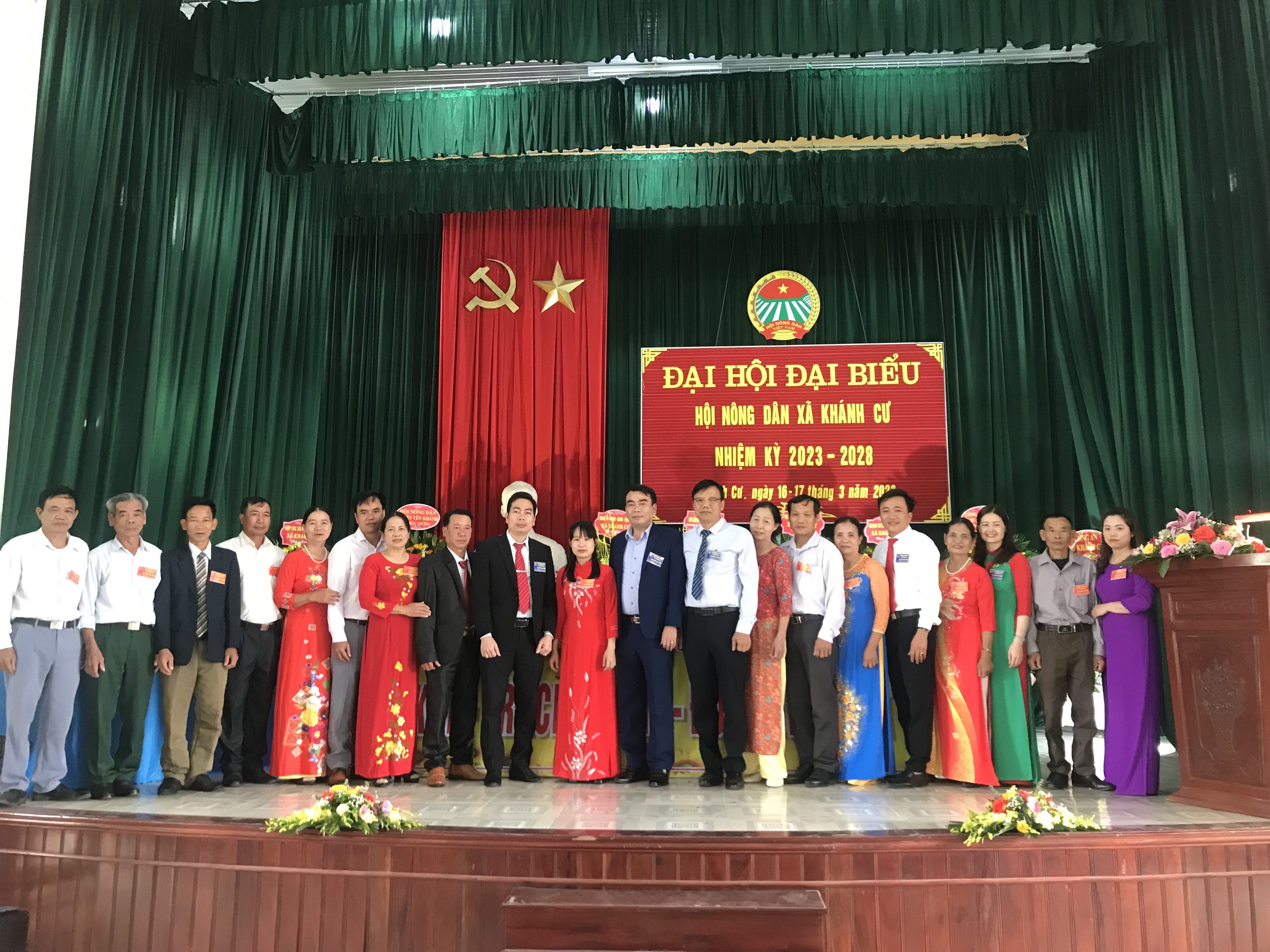 Hội Nông dân xã Khánh Cư tổ chức thành công Đại hội đại biểu, nhiệm kỳ 2023-2028